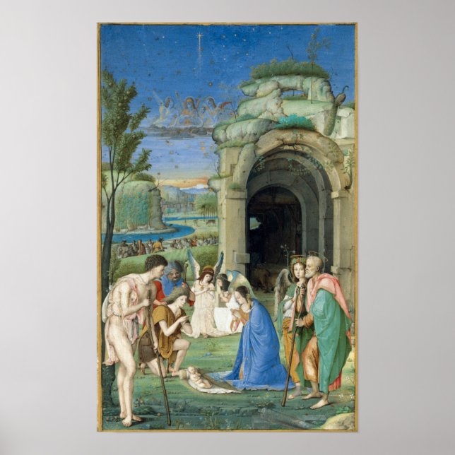 Adoration of the Shepherds, circa 1500 Poster (Front)