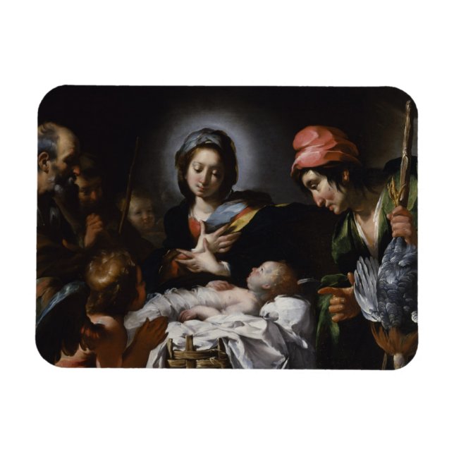 Adoration of the Shepherds, circa 1615 Magnet (Horizontal)