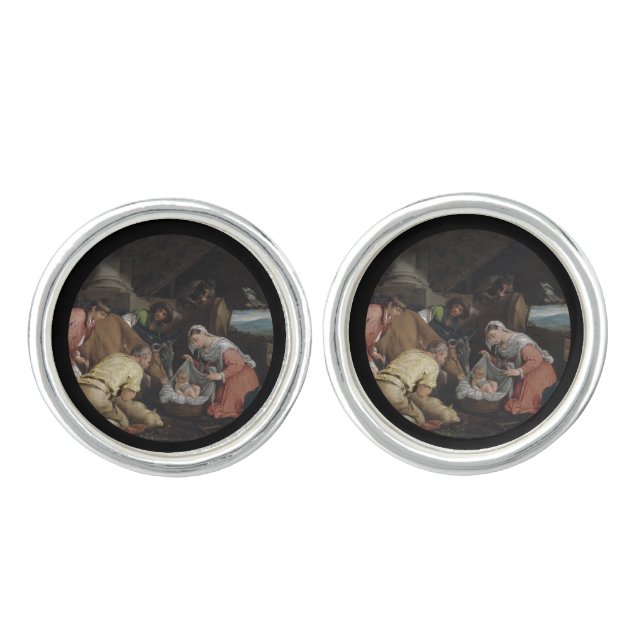 Adoration of the Shepherds Cufflinks (Front)