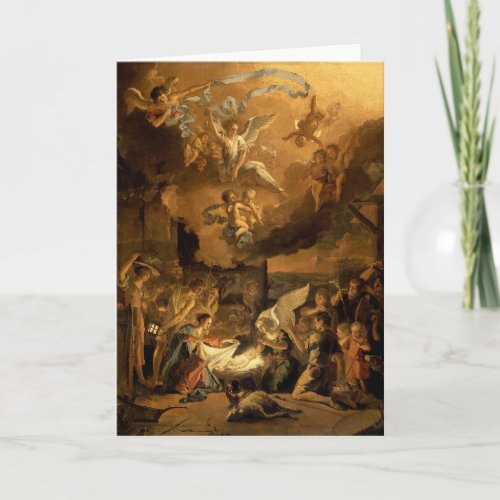 Adoration of the Shepherds Fine Art Christmas Holiday Card