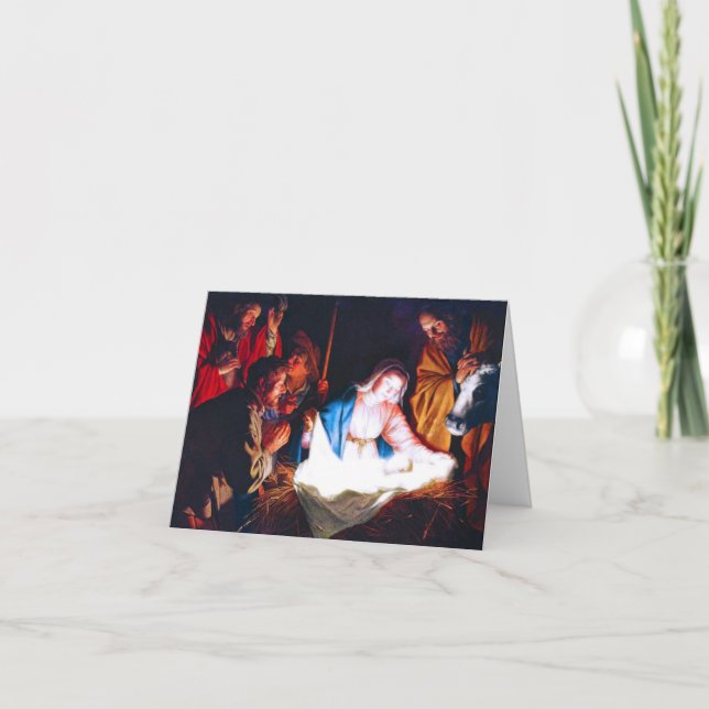Adoration of the Shepherds Holiday Card (Front)