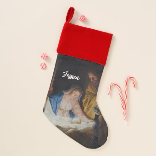 Adoration of the shepherds _ Honthorst _ Christmas Christmas Stocking