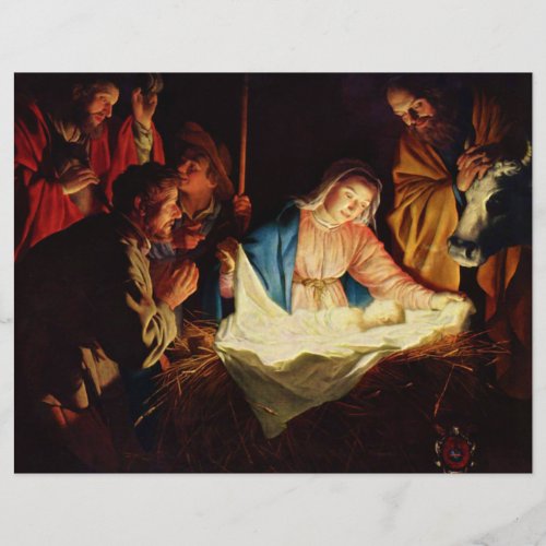 Adoration of the Shepherds _ Honthorst Flyer