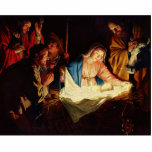 Adoration of the Shepherds - Honthorst Statuette<br><div class="desc">Adoration of the shepherds nativity scene with original oil painting by Honthorst in 1620.  The scene with Jesus,  Mary,  and Joseph along with shepherds.  http://frontiernow.com</div>