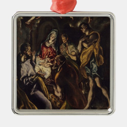 Adoration of the Shepherds Metal Ornament