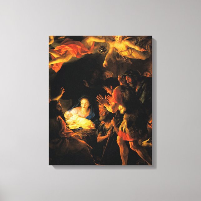 Adoration of the Shepherds Nativity Canvas Print (Front)