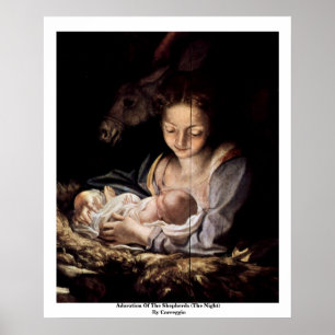 Adoration Of The Shepherds (The Night) Poster