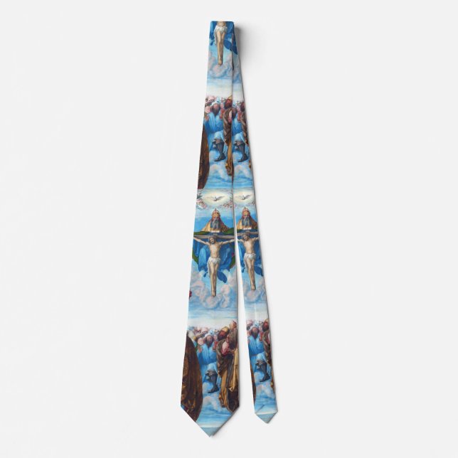 Adoration of the Trinity, Albrecht Durer Neck Tie (Front)