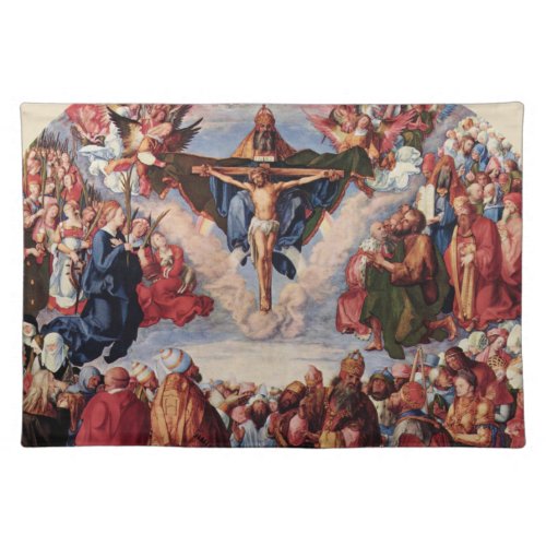 Adoration of the Trinity by Albrecht Durer 1511 Cloth Placemat