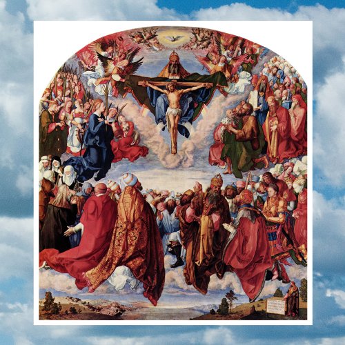 Adoration of the Trinity by Albrecht Durer 1511 Poster