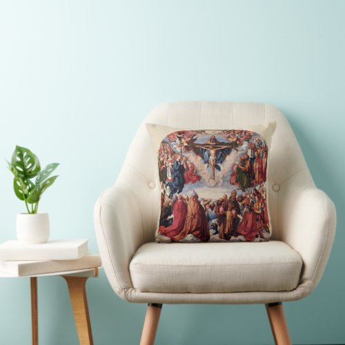 Adoration of the Trinity by Albrecht Durer 1511 Throw Pillow