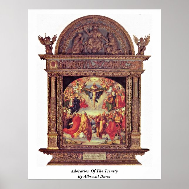 Adoration Of The Trinity By Albrecht Durer Poster (Front)
