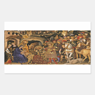 Adorazione dei Magi Rectangular Sticker