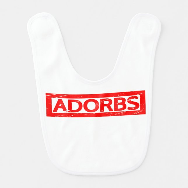 Adorbs Stamp Baby Bib (Front)