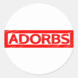 Adorbs Stamp Classic Round Sticker