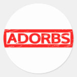 Adorbs Stamp Classic Round Sticker