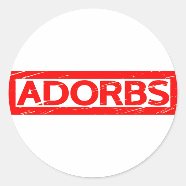 Adorbs Stamp Classic Round Sticker (Front)