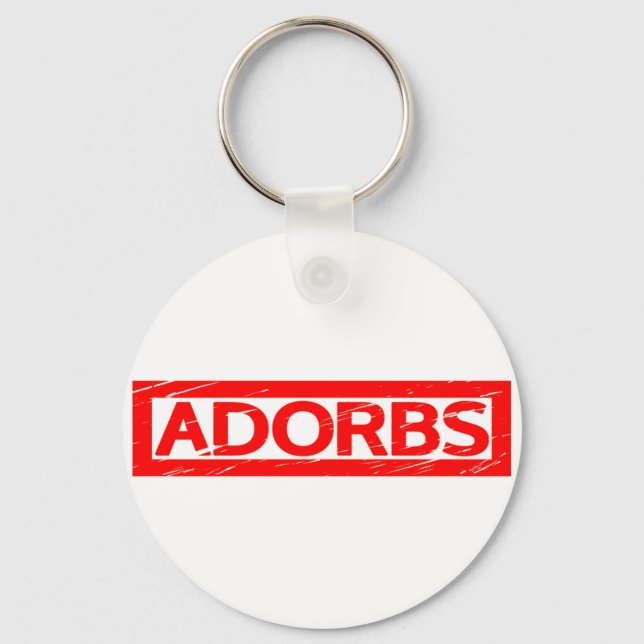 Adorbs Stamp Keychain (Front)