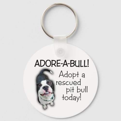 Adore_A_Bull Pit Bull Keychain