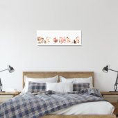 ADORED Baby Photo Collage Blue and White Canvas Print (Insitu(Bedroom))