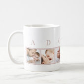 Adored Baby Photo Collage with 6 Square Pictures Coffee Mug (Left)