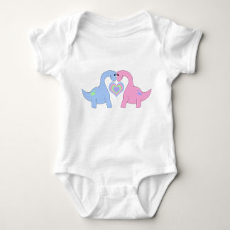 Adoring Apatosaurus Baby Bodysuit