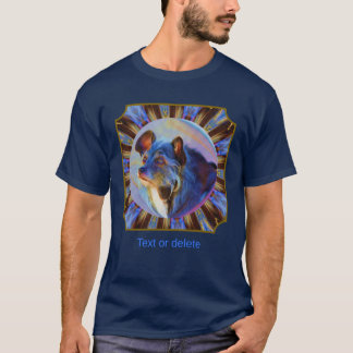 Adoring Dog Eyes Abstract Animal Art Personalized T-Shirt