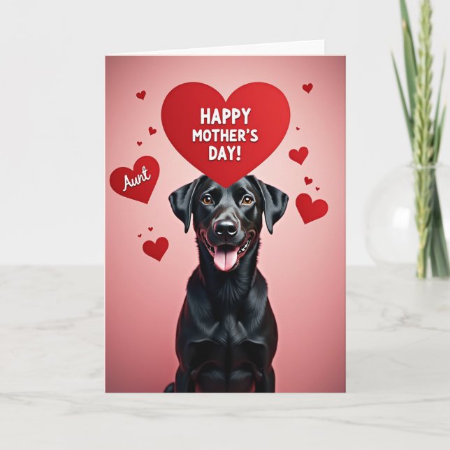 Adoring Dog Mothers Day Card (Front)
