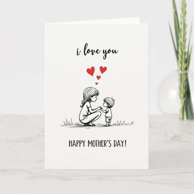 Adoring Mothers Day Lines Card (Front)