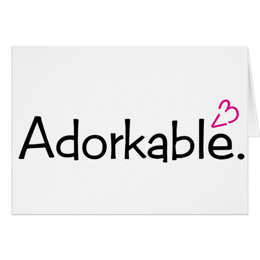 Adorkable <3 cards (Front Horizontal)