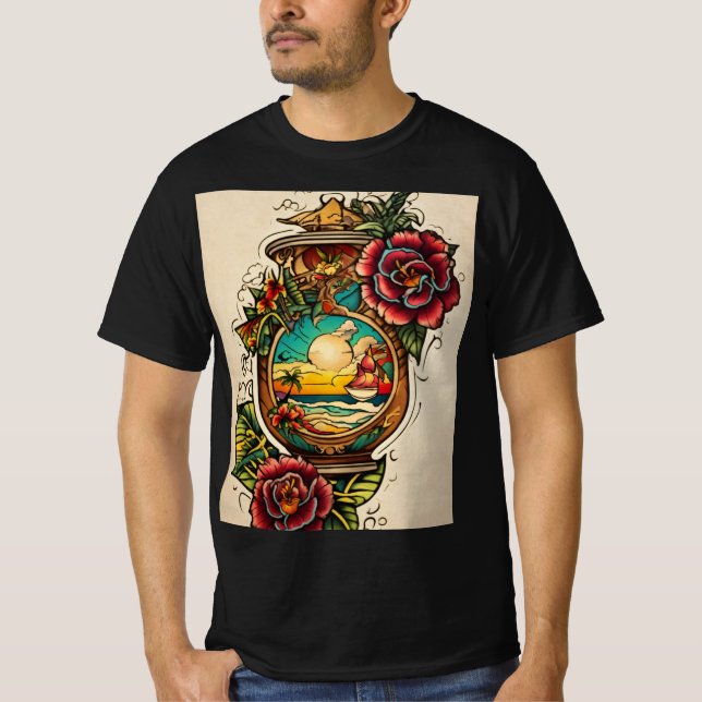 "Adorn Your Style with Nature's Charm: Fallowpot  T-Shirt (Front)