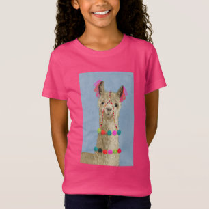 Adorned Llama - Beige T-Shirt