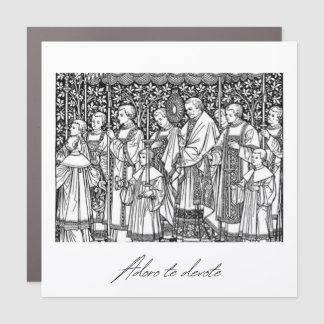 Adoro te Devote Car Magnet