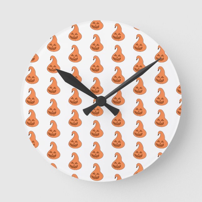 Adorobale Pumpkin Round Clock (Front)