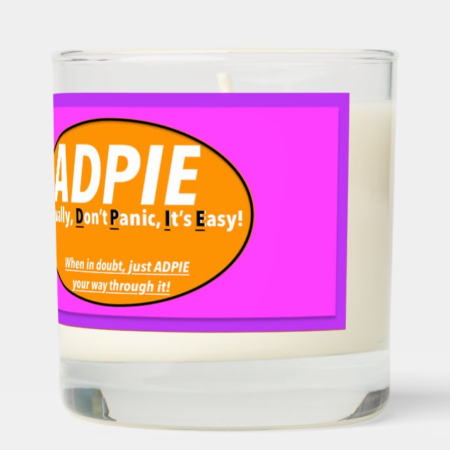ADPIE: Nurse Humor Print Novelty T-Shirt Scented Candle (Right)