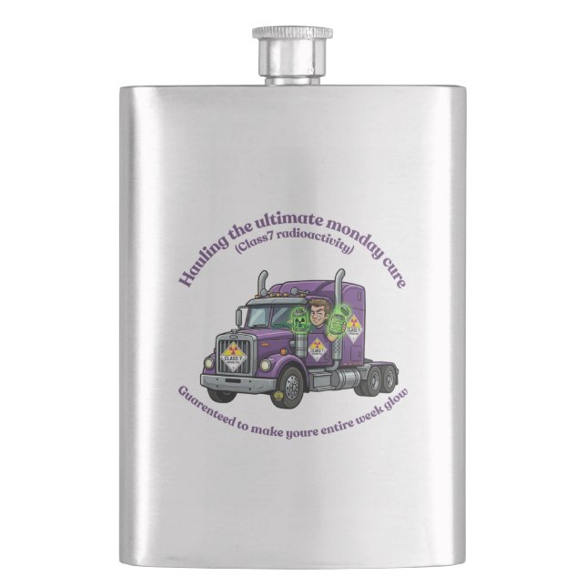 ADR Class 7 Radioactive | Hazmat Driver & Logistic Flask (Front)