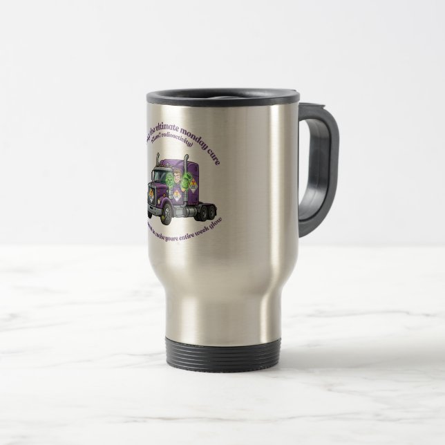 ADR Class 7 Radioactive | Hazmat Driver & Logistic Travel Mug (Front Right)