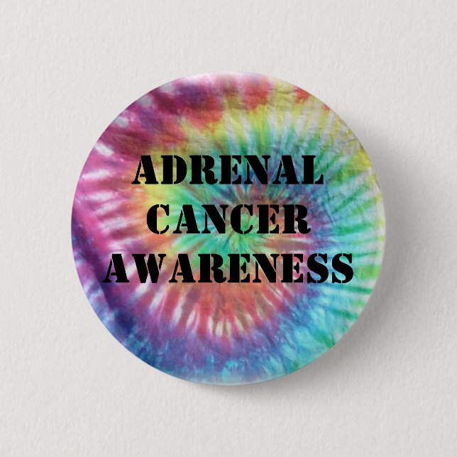 Adrenal Cancer Awareness Button (Front)