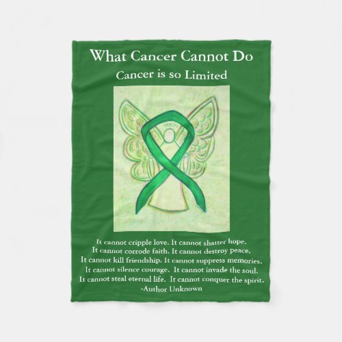 Adrenal Cancer Awareness Ribbon Fleece Blanket