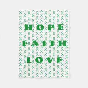 Adrenal Cancer Awareness Ribbon Fleece Blankets