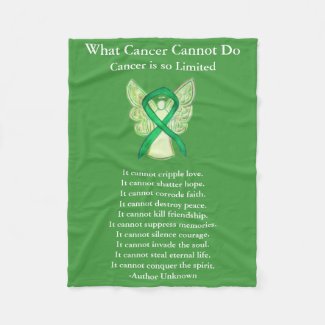 Adrenal Cancer Awareness Ribbon Soft Chemo Blanket
