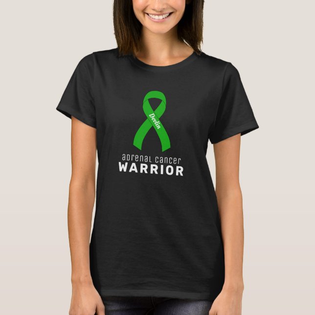 Adrenal Cancer Warrior Black Women's T-Shirt (Front)
