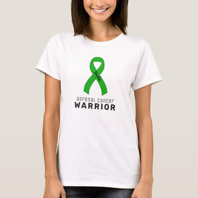 Adrenal Cancer Warrior White Women's T-Shirt (Front)