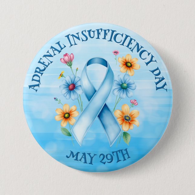 Adrenal Insufficiency Day - May 29th Button (Front)