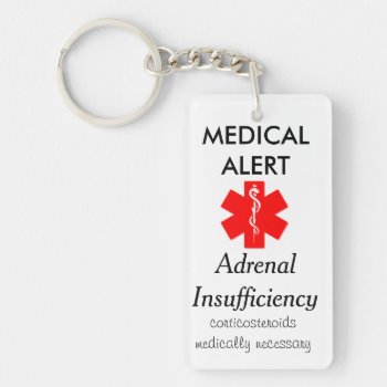 Adrenal Insufficiency Key Chain by HiddenNoMore at Zazzle