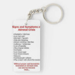 Adrenal Insufficiency Key Chain 2 Sided at Zazzle