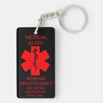 Adrenal Insufficiency Keychain by HiddenNoMore at Zazzle