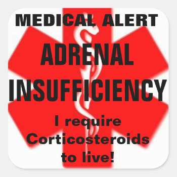 Adrenal Insufficiency Stickers by HiddenNoMore at Zazzle