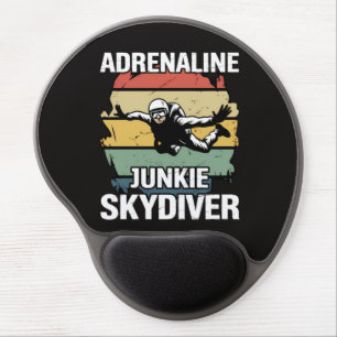 Adrenaline Junkie Skydiver Gel Mouse Pad