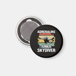 Adrenaline Junkie Skydiver Magnet